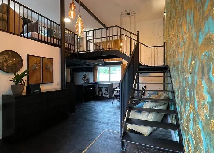 公寓 Bahnhofsoase - Wellness & Am Krufter Bahnhof