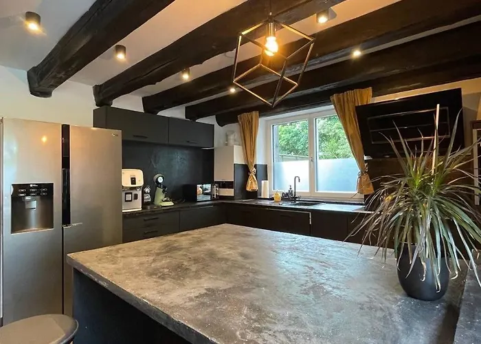 公寓 Bahnhofsoase - Wellness & Am Krufter Bahnhof *