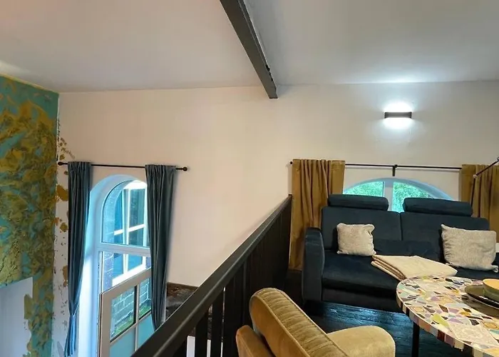 公寓 Bahnhofsoase - Wellness & Am Krufter Bahnhof *